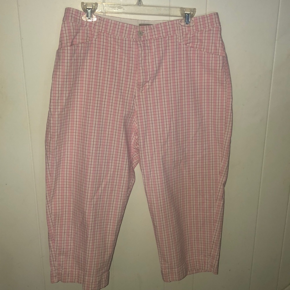 LEE CROPPED PANTS SIZE 16 PINK DESIGN
